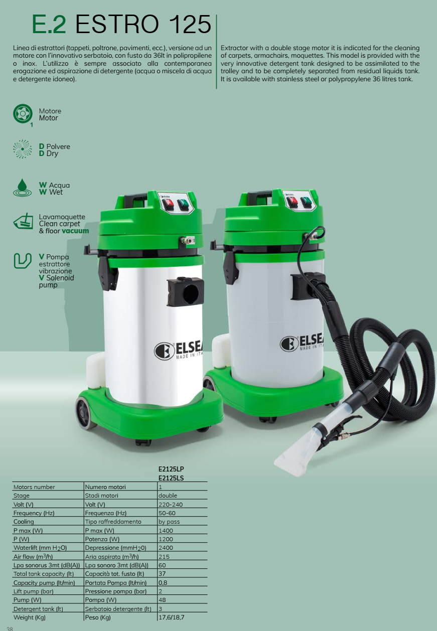 ELSEA ESTRO125 SPRAY EXTRACTION - Image 2