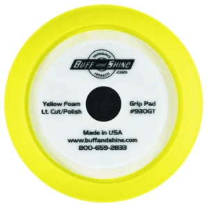 BUFF and SHINE CUTTING PAD YELLOW 7.5"