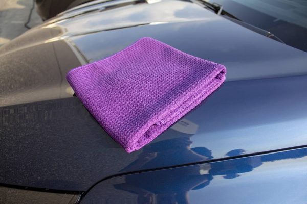 WAFFLE VIOLET LARGE 60CM X 90CM 320GSM - Image 3