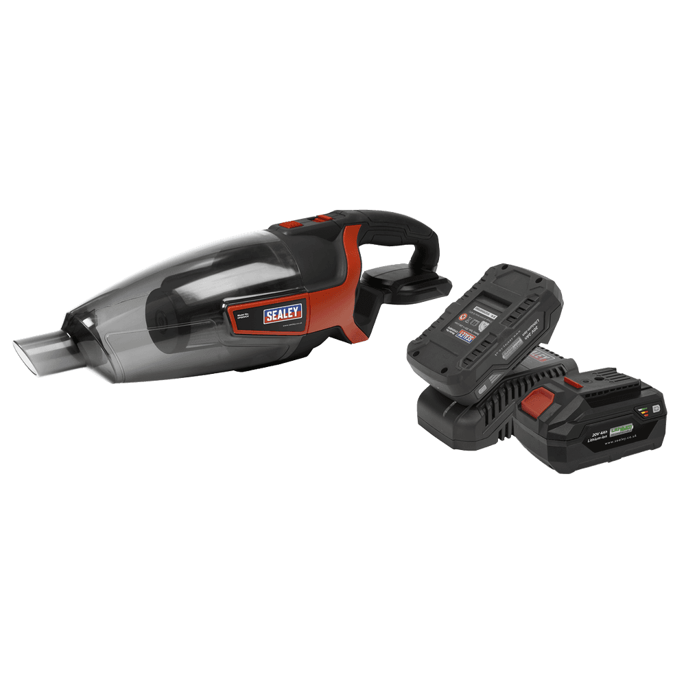 SEALEY SV20 SERIES 650ML CORDLESS VACUUM CLEANER 2 BATTERIES - Image 2