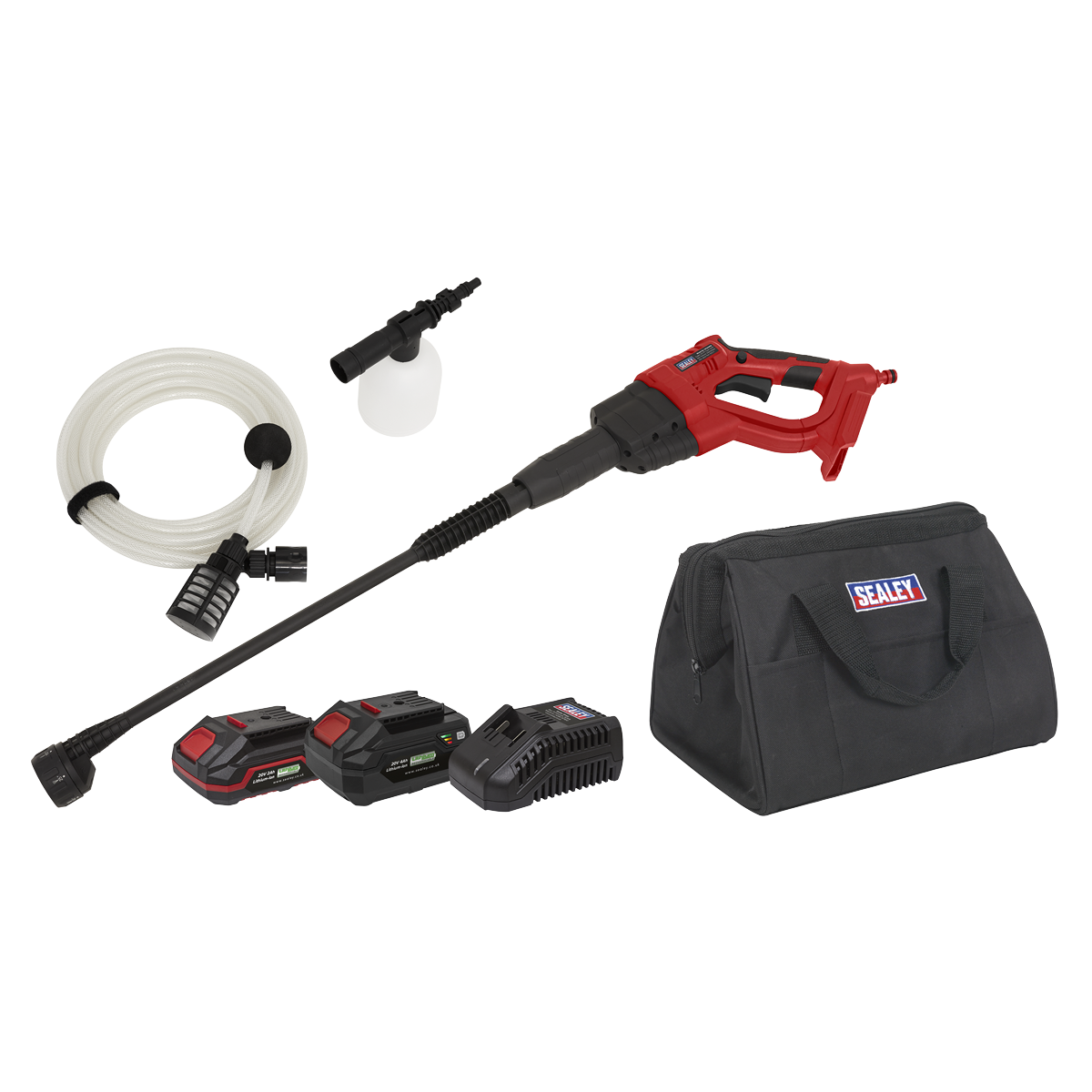 SEALEY SV20 22 BAR CORDLESS PRESSURE WASHER 2 BATTERIES