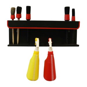 RACK FOR 12 DETAILING BRUSHES AND SPRAY BOTTELS