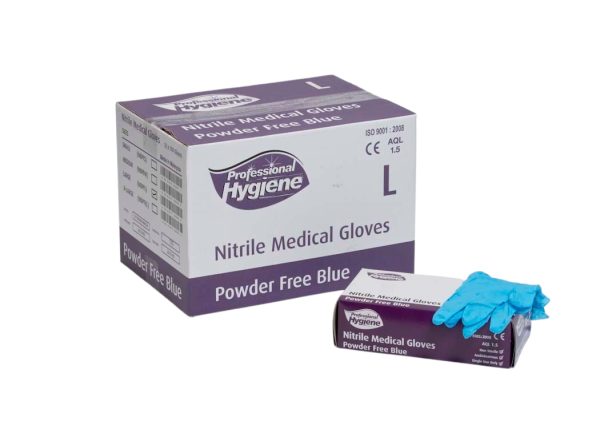 BLUE NITRILE GLOVES